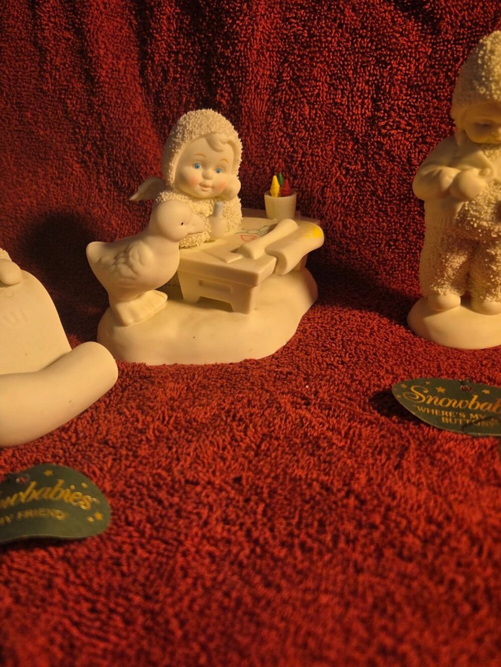 Dept. 56 Snowbabies ' Color Outside the Lines ' + 2 other figurines